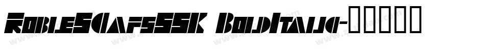 RobleSCapsSSK BoldItalic字体转换